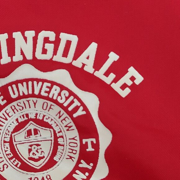 Vintage 80s Farmingdale Varsity Jacket L 22x23 Red Cropped - Picture 15 of 15